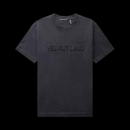 Helmut Lang Flocked T-Shirt 'Black'