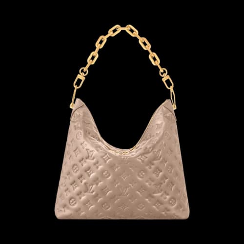 Louis Vuitton Coussin Hobo MM 'Galet Puffy Monogram Calf Leather'