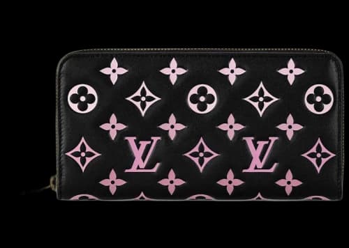 Louis Vuitton Zippy Wallet Black/Pink