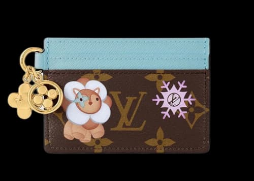 Louis Vuitton LV Charms Card Holder Monogram/Azur Frost