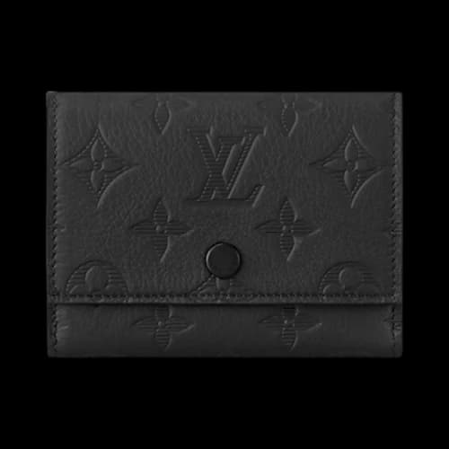 Louis Vuitton Victor Wallet 'Black Monogram Shadow Embossed Cowhide Leather'