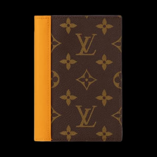 Louis Vuitton Passport Cover 'Safran Yellow/Brown Monogram Canvas'