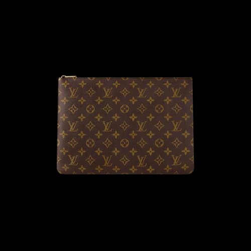 Louis Vuitton Key Pouch L 'Brown Monogram Canvas'