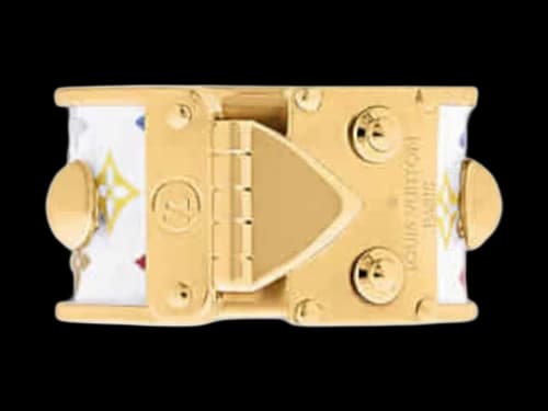 Louis Vuitton x Takashi Murakami LV Signature S-Lock Ring White