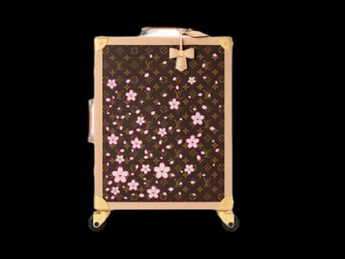 Louis Vuitton x Takashi Murakami Rolling Trunk Sakura Brown