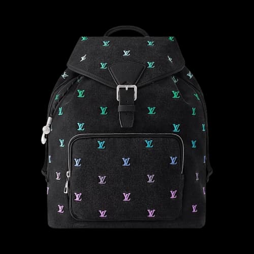 Louis Vuitton Montsouris Backpack 'Gradient Blue Lv Blason Denim'