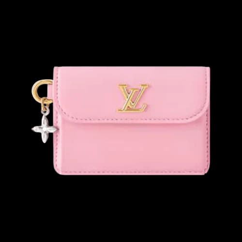Louis Vuitton Tiny Recto Verso Card Holder LV Bloom 'Cotton-Candy Pink Calfskin Leather'