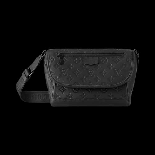 Louis Vuitton Pulse Messenger 'Black Monogram Shadow Calfskin Leather'