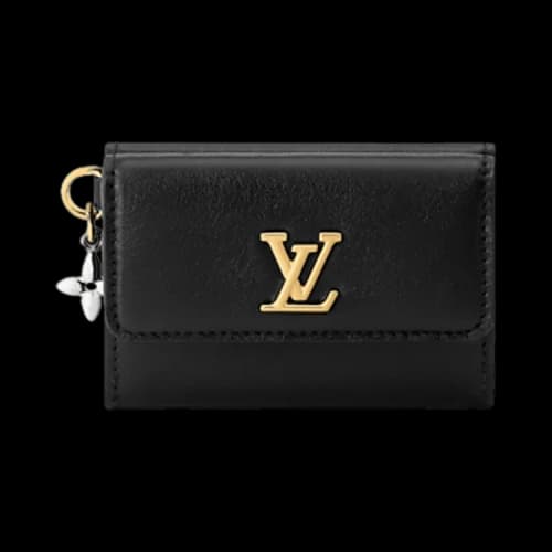 Louis Vuitton Mini Trifold Wallet LV Bloom 'Black Calfskin Leather'