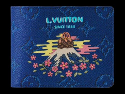 Louis Vuitton x Nigo Slender Wallet Blue