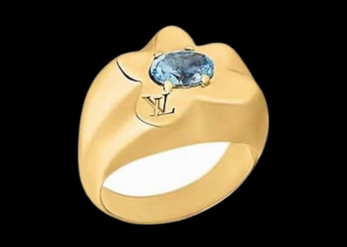 Louis Vuitton by Tyler, the Creator LV Flower Waves Ring Gold-color