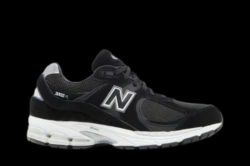 New Balance 2002R Black Silver Grey