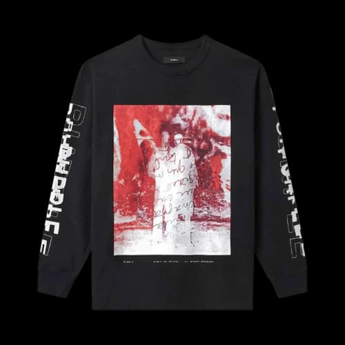 PURPLE BRAND Inferno Graphic Long-Sleeve Tee 'Black'