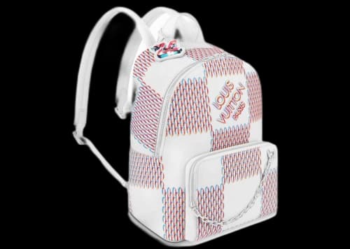 Louis Vuitton Racer Backpack White Damier Spray