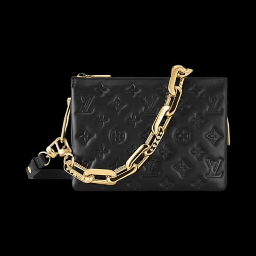 Louis Vuitton Coussin BB 'Black Puffy Monogram Lambskin Leather'