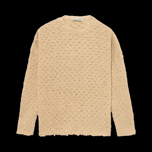 Our Legacy Faux Cord Popover Roundneck Sweater 'Beige'
