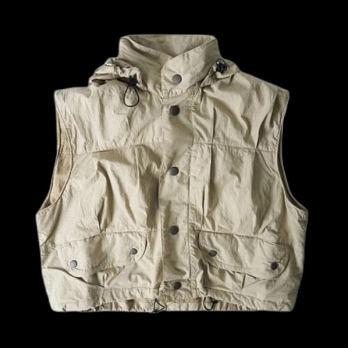 Our Legacy Cropped Exhale Gilet 'Metallic Sand'
