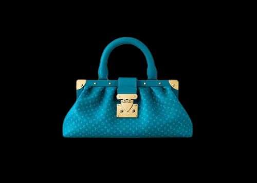 Louis Vuitton Monogram Clutch Blue