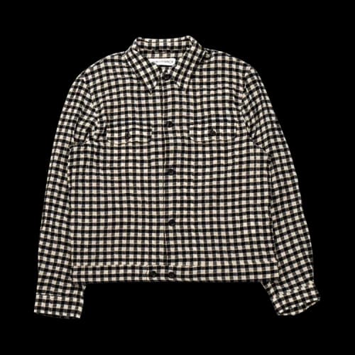 Our Legacy Checked Coach Shirt 'White/Black'