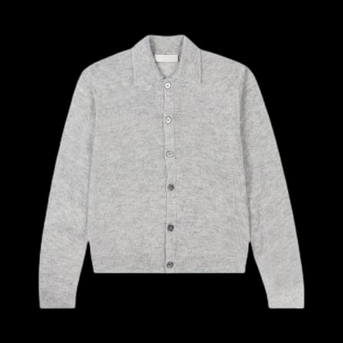 Our Legacy Evening Polo Button Down Sweater 'Grey'