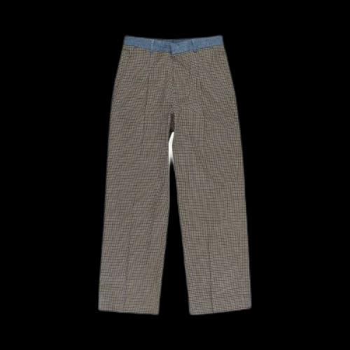 Our Legacy Check Print Borrowed Chino Trousers 'Brown'