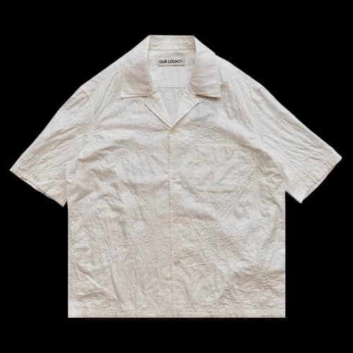 Our Legacy Heusen Shortsleeve Shirt 'White'