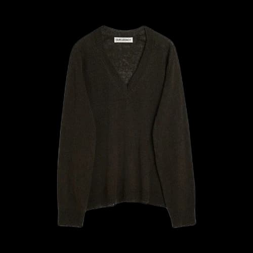 Our Legacy Rue V-Neck 'Nori Green'