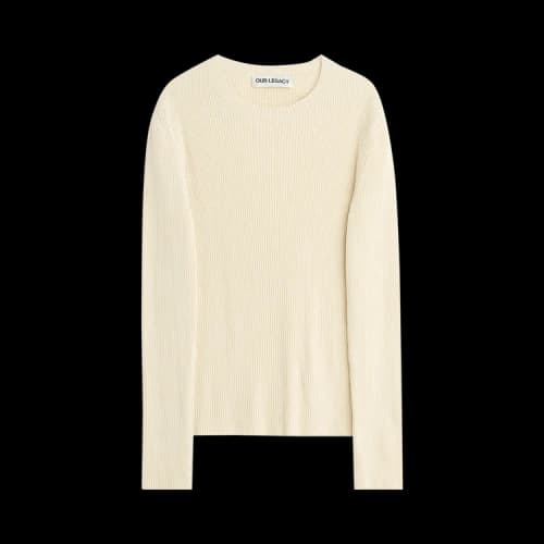 Our Legacy Compact Roundneck Neutral Refined Silk 'White'