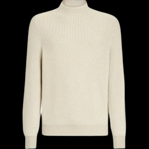 Brunello Cucinelli Cashmere Sweaters Men's Beige Turtleneck Moderate