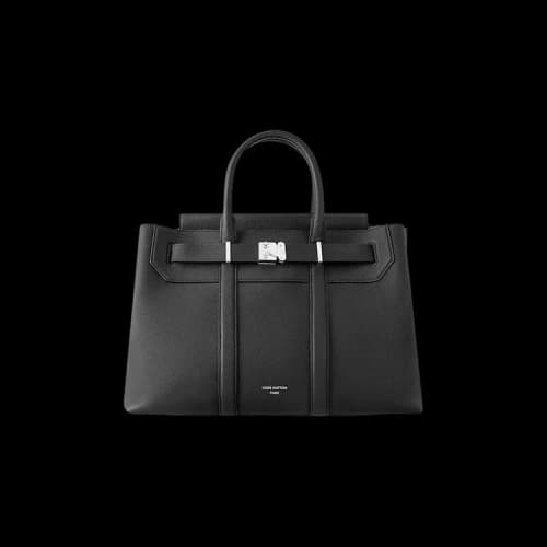 Louis Vuitton Georges Tote MM 'Black Cuir MilléSime Calfskin Leather'