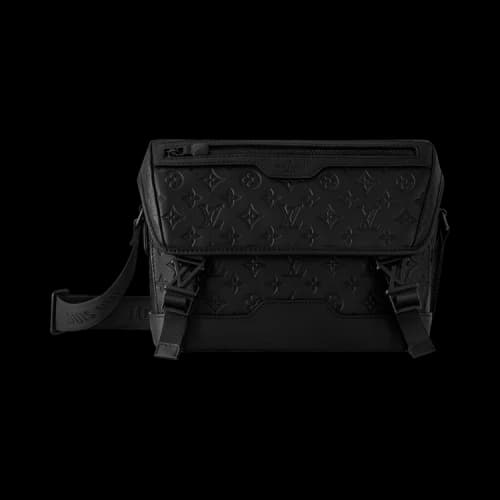 Louis Vuitton Messenger Voyager Pm 'Black Monogram Shadow Calfskin Leather'