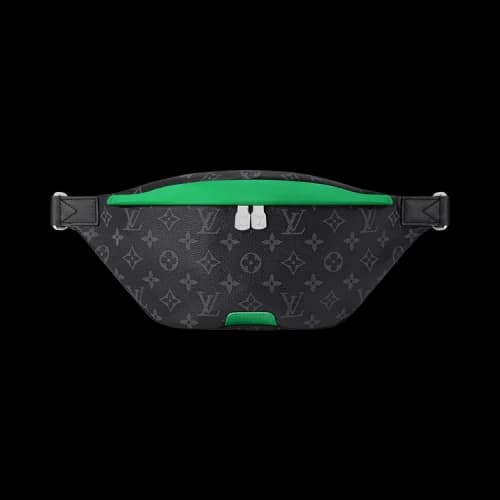 Louis Vuitton Discovery Bumbag 'Black Monogram Eclipse Canvas/Bamboo Green'