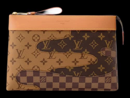 Louis Vuitton x Nigo Pochette Voyage Souple Brown