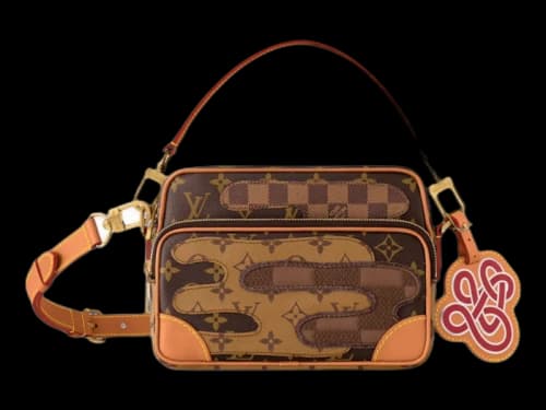 Louis Vuitton x Nigo Nil Shoulder Bag Brown