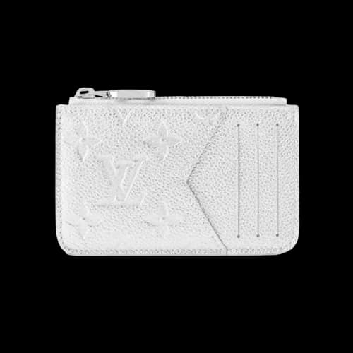 Louis Vuitton Romy Card Holder 'Silver Monogram Embossed Empreinte Cowhide Leather'