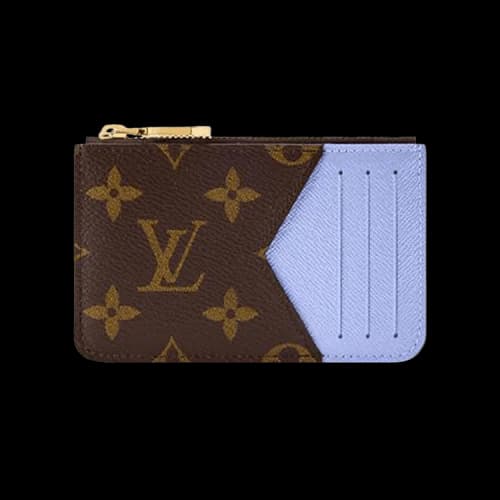 Louis Vuitton Romy Card Holder 'Brown Monogram Canvas/Blue Frost'