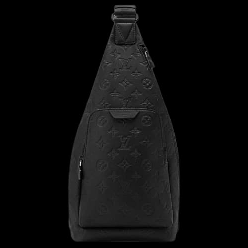 Louis Vuitton Duo Slingbag 'Black Monogram Shadow Calfskin Leather'