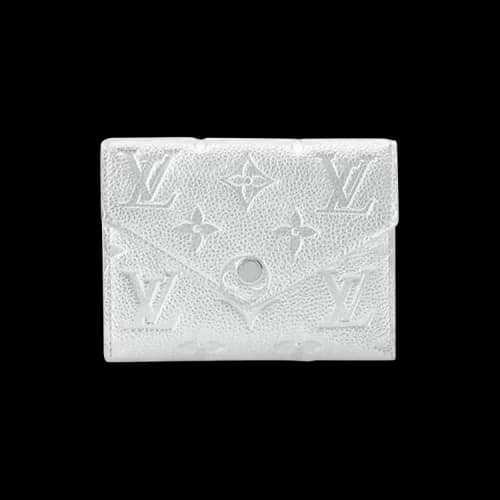 Louis Vuitton Victorine Wallet 'Silver Monogram Embossed Empreinte Cowhide Leather'