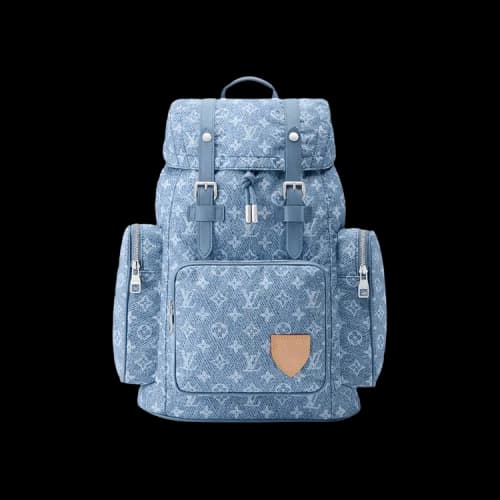 Louis Vuitton Christopher Cargo 'Blue Nylon Denim Monogram'