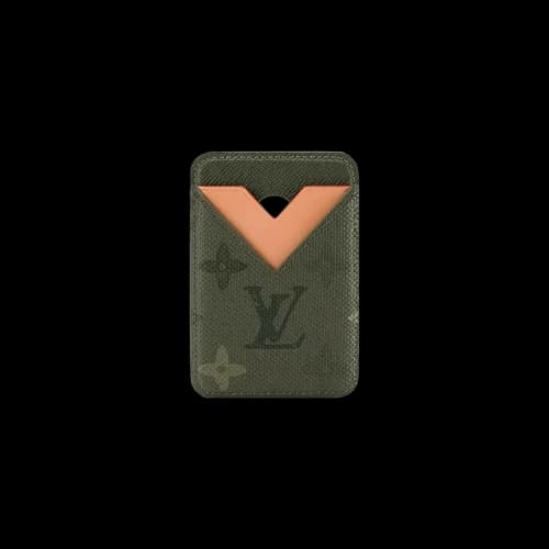 Louis Vuitton Magnetic Card Holder 'Khaki Green Monogram Canvas'