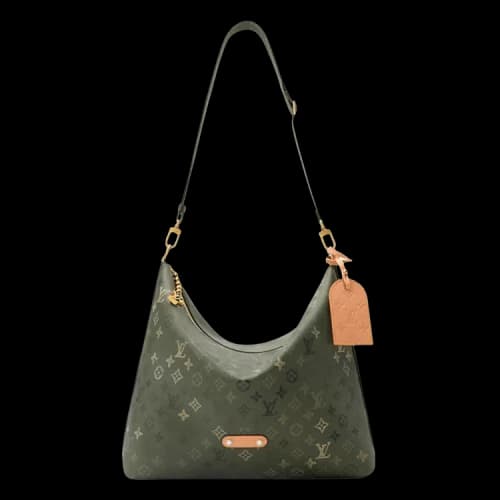 Louis Vuitton Vagabond Hobo 'Khaki Green Monogram Canvas'
