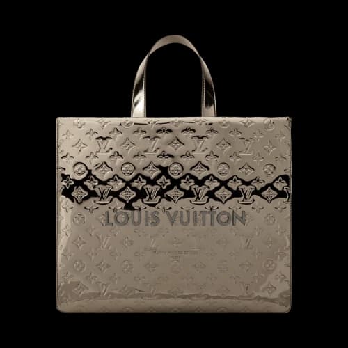 Louis Vuitton Shopper Tote MM 'Gunmetal Monogram Mirror Canvas'