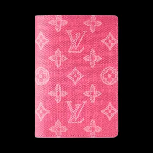 Louis Vuitton Passport Cover 'Monogram Origine Rose Ruban Canvas'