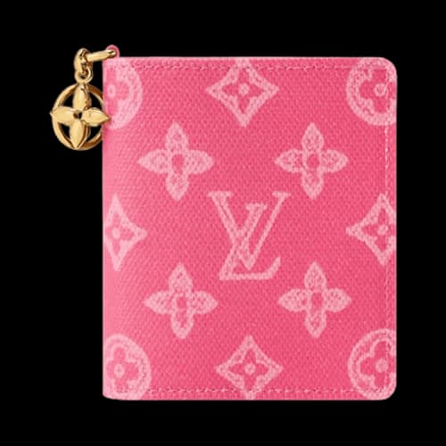 Louis Vuitton LV Charms Pocket Wallet Louis Vuitton Rose Ruban