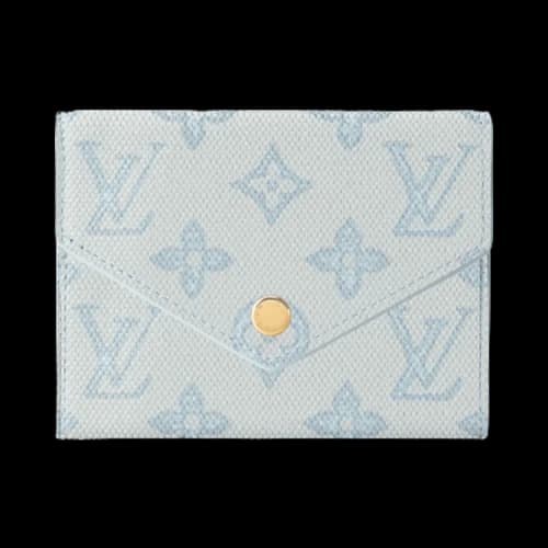 Louis Vuitton Victorine Wallet 'Monogram Origine Bleu Courrier Canvas'