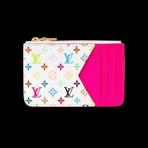 Louis Vuitton x Takashi Murakami Romy Card Holder Multicolor White