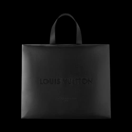 Louis Vuitton Shopper Tote MM 'Black Cowhide Leather'