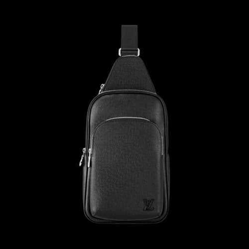 Louis Vuitton Avenue Slingbag 'Black Taiga Cowhide Leather'