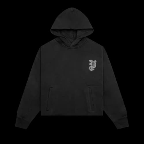 PURPLE BRAND Heavyweight Fleece Oversized Hoodie 'Black'
