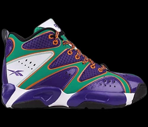 Reebok Kamikaze 1 Mid White Purple Teal